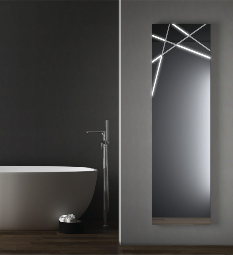 Progetto-group, specchi e accessori bagno, specchi decorati led, Shangai 1073