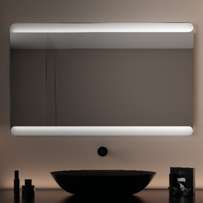 Progetto-group, specchi e accessori bagno, specchi fasce sabbiate, Mito 1022