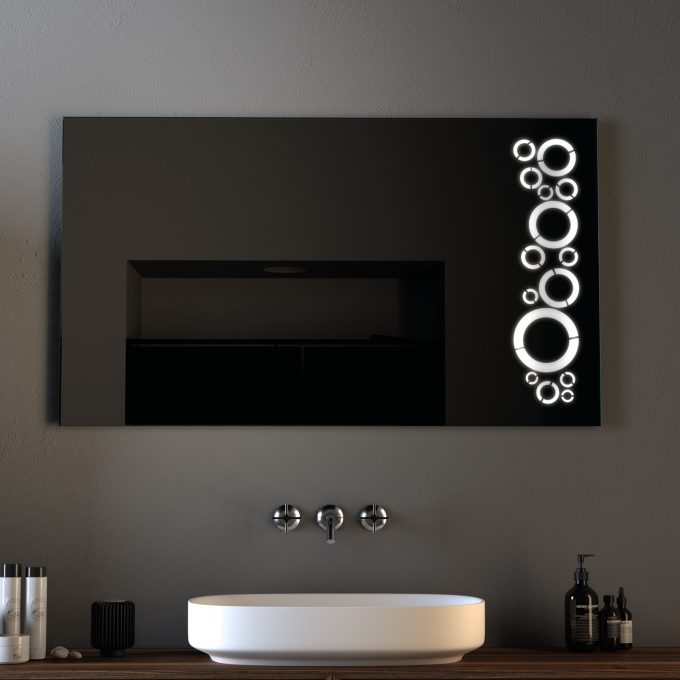 Progetto-group, specchi e accessori bagno, specchi decorati led, Cerchi nel grano 1084